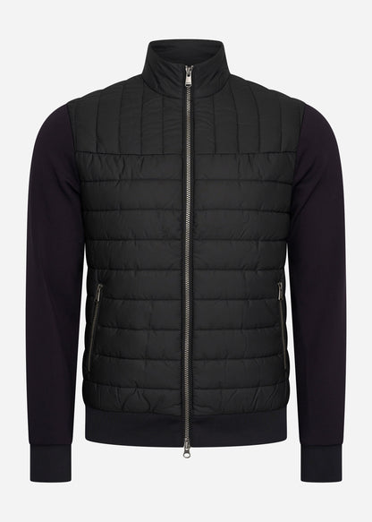 Barbour International Truien  Counter quilted sweat - black 