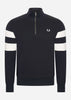 Fred Perry Truien  Tipped sleeve half zip - sweat 