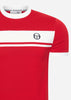 Sergio Tacchini T-shirts  Master tee - red white 