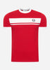 Sergio Tacchini T-shirts  Master tee - red white 