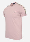 Fred Perry T-shirts  Contrast tape ringer t-shirt - dusty rs pink black 