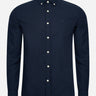 Lyle & Scott Overhemden  Tonal eagle regular fit light weight oxford shirt - dark navy 