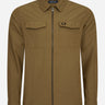 Fred Perry Overshirts  Zip overshirt - shaded stone 