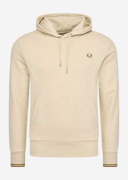 Fred Perry Hoodies  Tipped hooded sweatshirt - oatmeal 