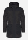 MA.Strum Jassen  Recoil down coat parka - black 