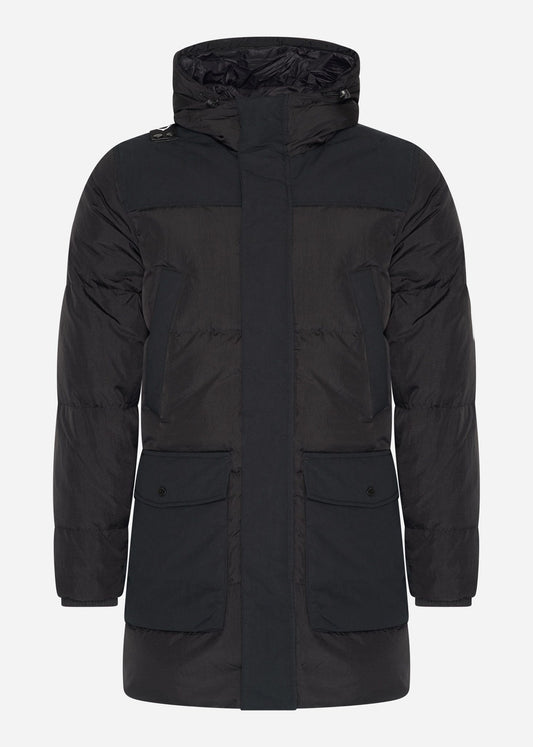 MA.Strum Jassen  Recoil down coat parka - black 