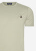 Fred Perry T-shirts  Ringer t-shirt - warm grey brick 