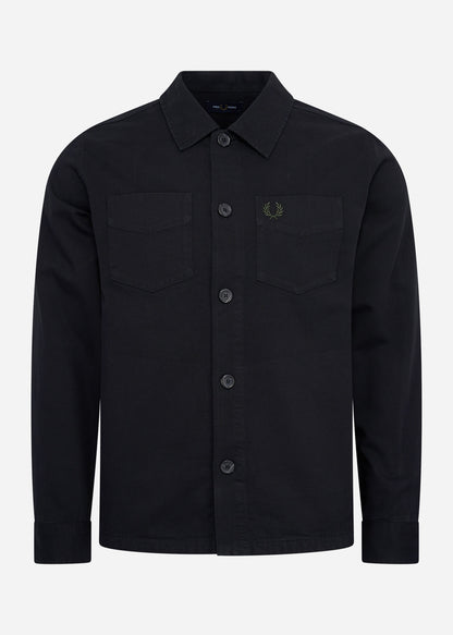 Fred Perry Overshirts  Twill overshirt - black 