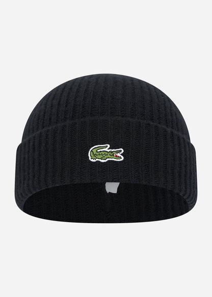 Lacoste Mutsen  Beanie - black 