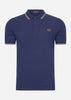 Fred Perry Polo's  Twin tipped fred perry shirt - french navy seagrass light rust 