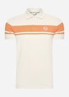 Sergio Tacchini Polo's  Young line polo - white orange 