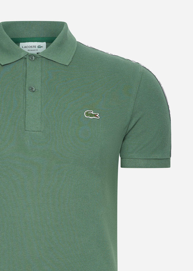 Lacoste Polos  Contrast stripe polo - sequoia 