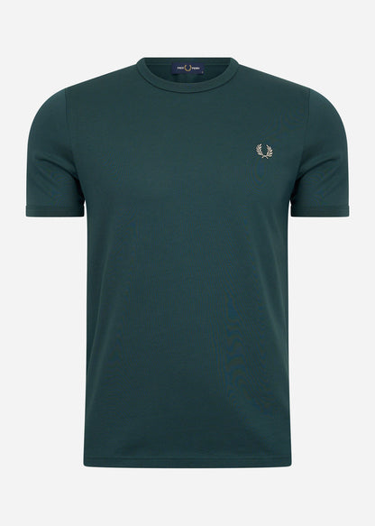 Fred Perry T-shirts  Ringer t-shirt - petrol blue 