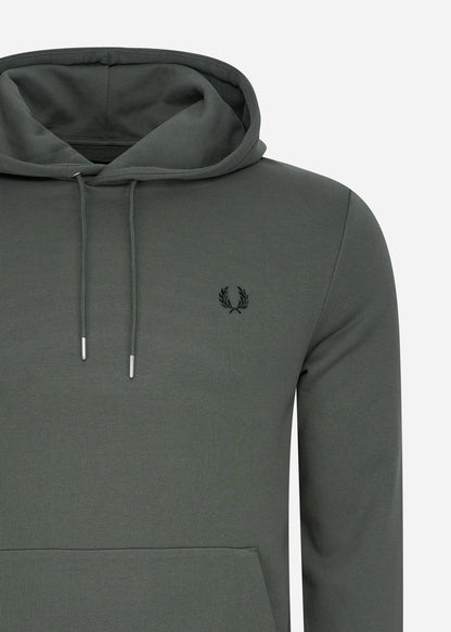 Fred Perry Hoodies  Tipped hooded sweatshirt - field green 