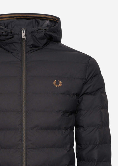 Fred Perry Jassen  Hooded insulated jacket - black 