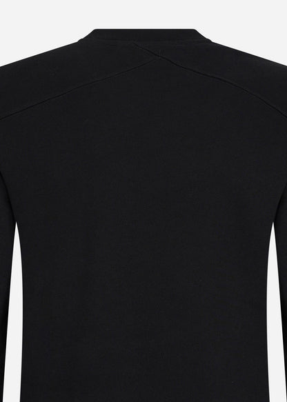 MA.Strum Truien  Chest print crew sweat - jet black 