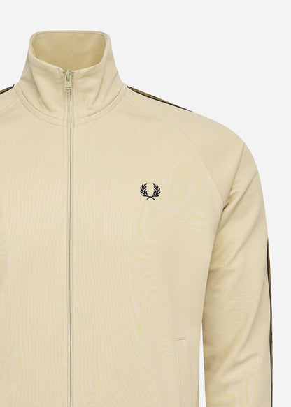 Fred Perry Vesten  Contrast tape track jacket - oatmeal shaded stone 