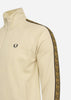 Fred Perry Vesten  Contrast tape track jacket - oatmeal shaded stone 