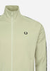 Fred Perry Vesten  Contrast tape track jacket - light oyster black 