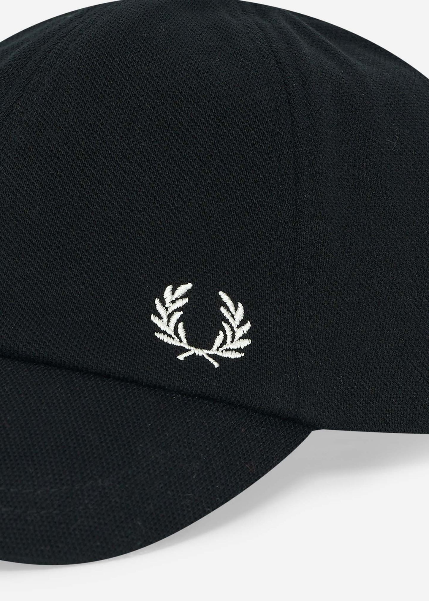 Fred Perry Petten  Pique classic cap - black snow white 