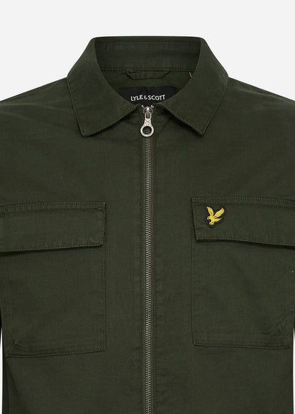 Lyle & Scott Overshirts  Cotton twill overshirt - mountain moss 