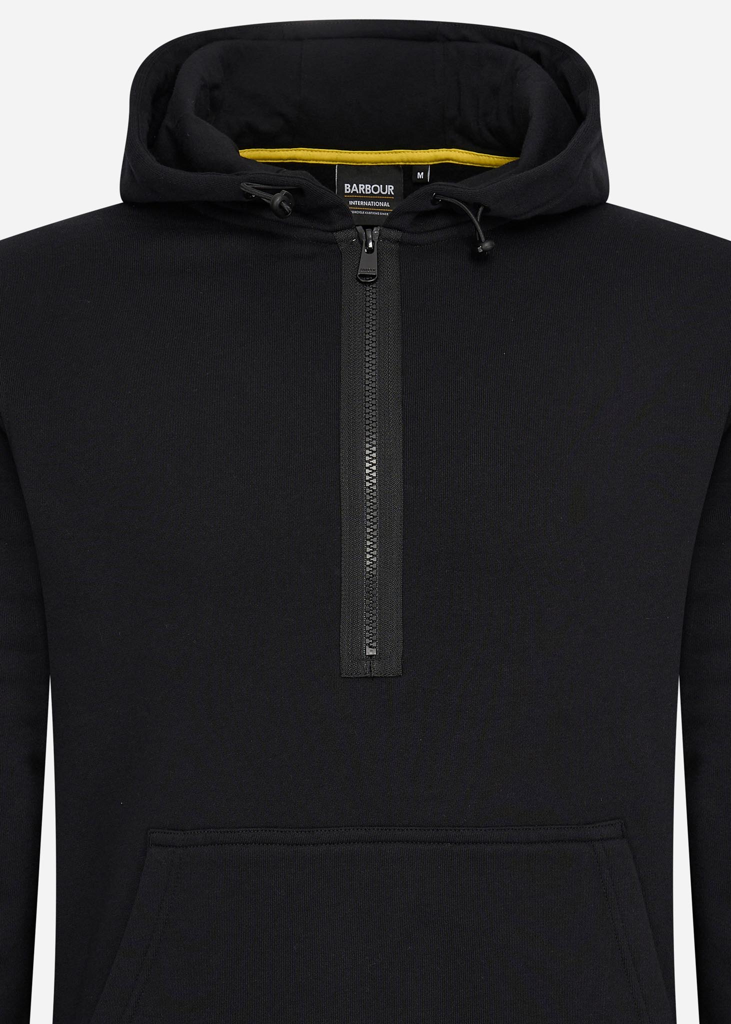 Barbour International Hoodies  Badge half zip hoodie - black 
