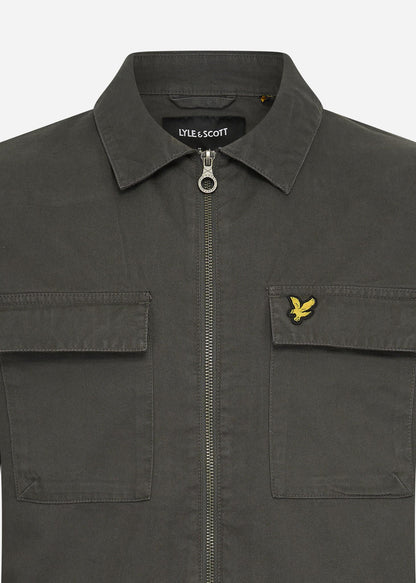 Lyle & Scott Overshirts  Cotton twill overshirt - gunmetal 