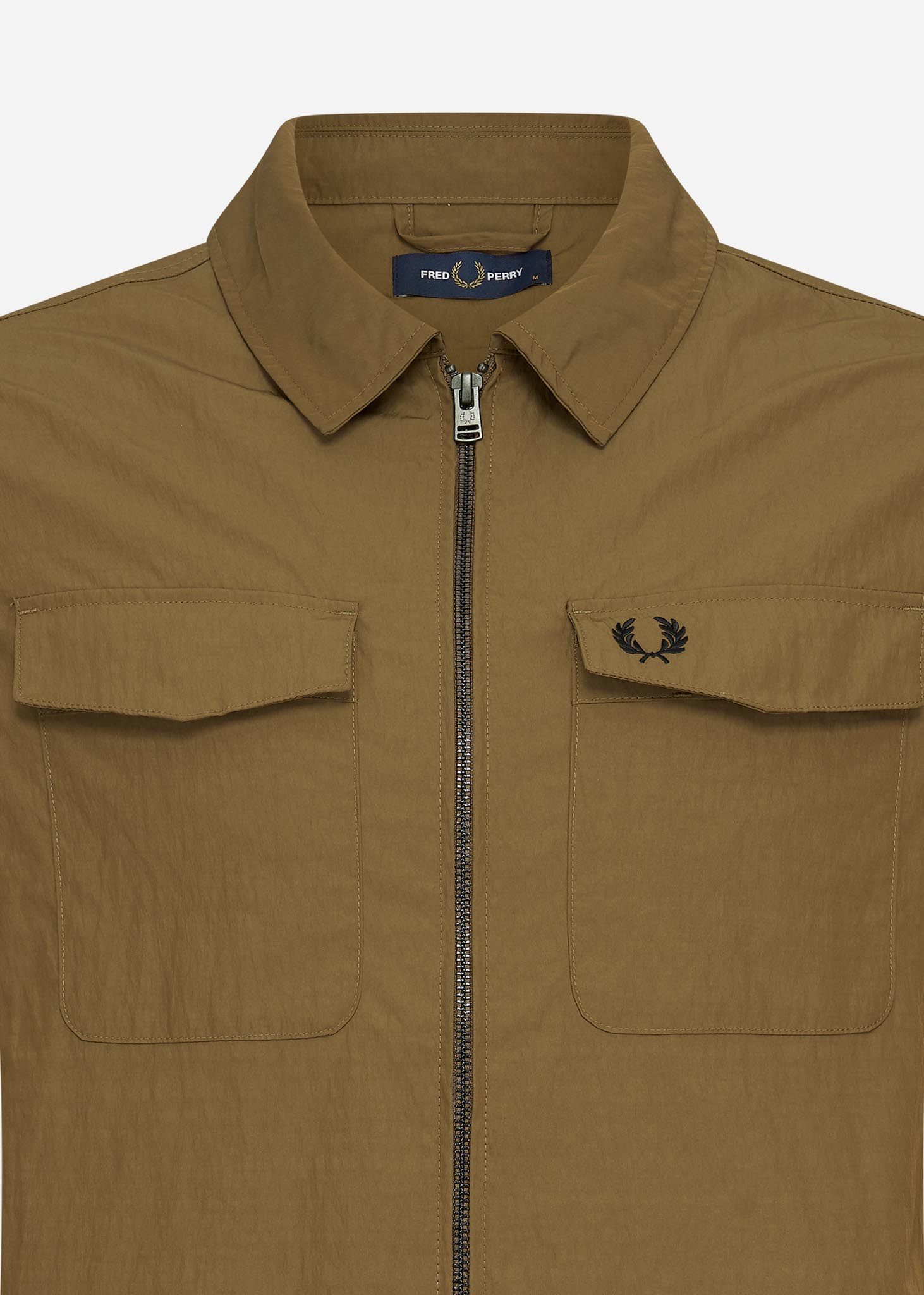 Fred Perry Overshirts  Zip overshirt - shaded stone 