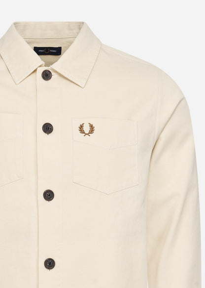 Fred Perry Overshirts  Twill overshirt - ecru 