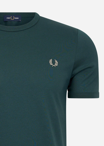 Fred Perry T-shirts  Ringer t-shirt - petrol blue 