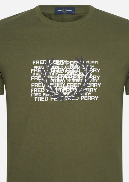 Fred Perry T-shirts  Fred perry graphic t-shirt - uniform green 