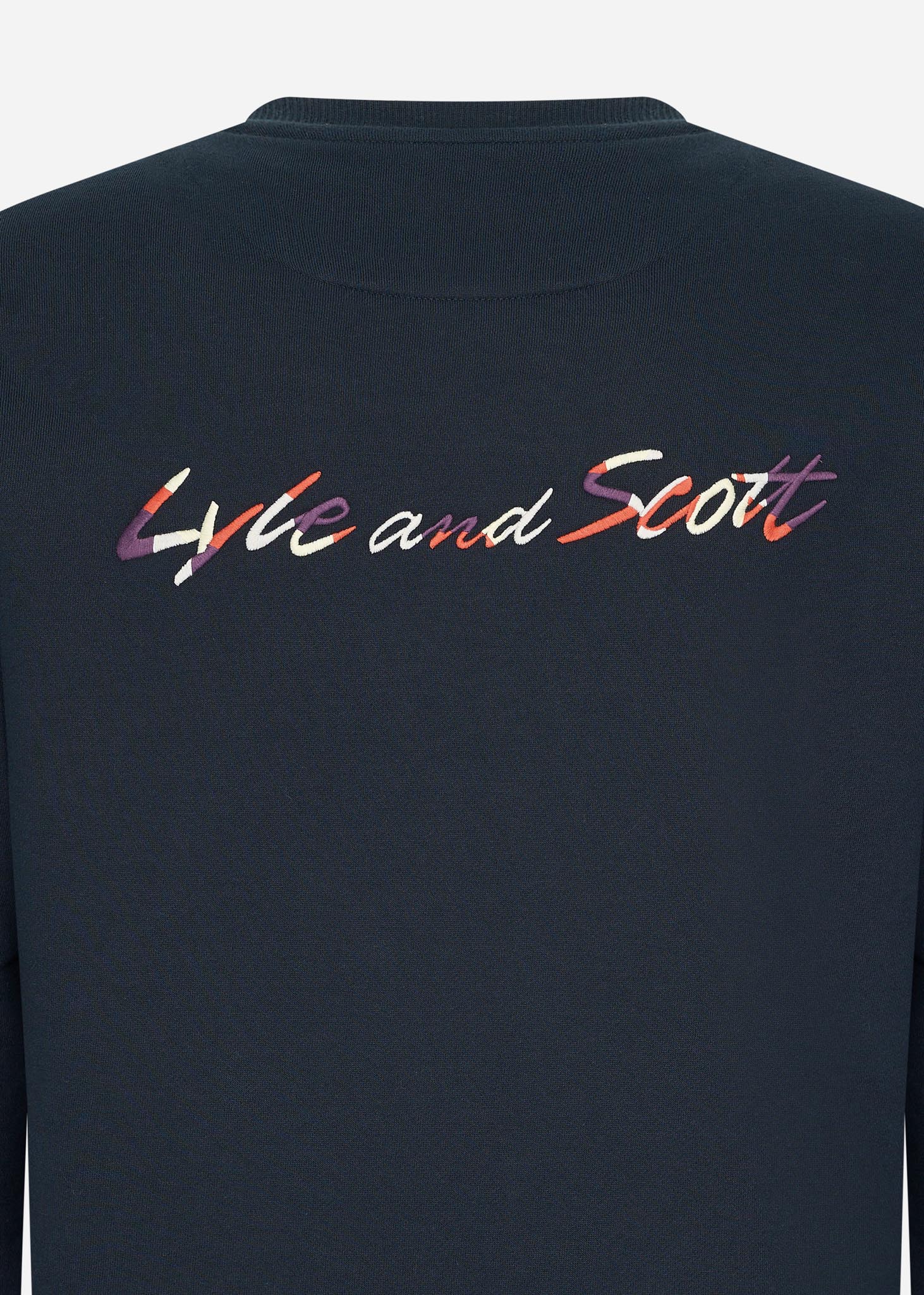 Lyle & Scott Truien  Multi embroidery crewneck - dark navy 