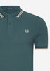 Fred Perry Polo's  Twin tipped fred perry shirt - petrol blue 