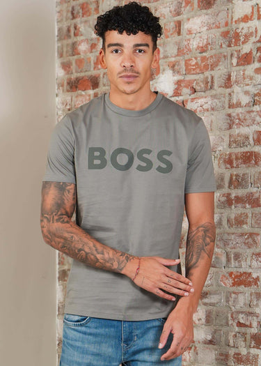Hugo Boss T-shirts Thinking 1 - open grey