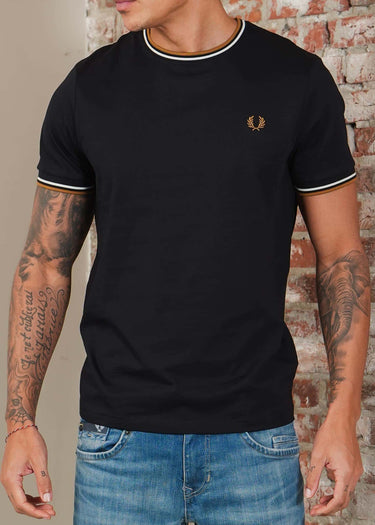 Fred Perry T-shirts Twin tipped t-shirt - black P69
