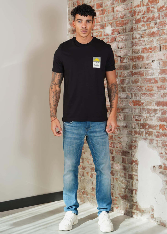 Hugo Boss T-shirts Te_plain - black