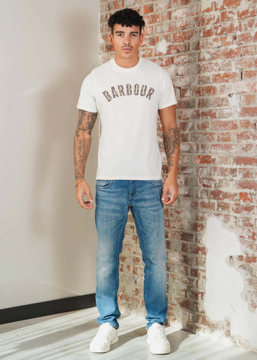 Barbour T-shirts Barbour berwick tartan t-shirt - whisper white
