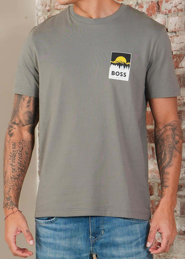 Hugo Boss T-shirts Te_plain - open grey