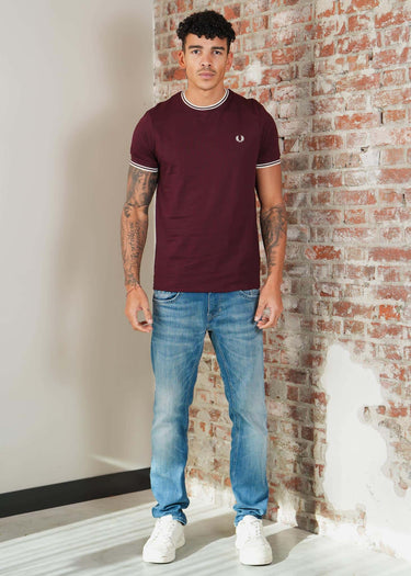 Fred Perry T-shirts Twin tipped t-shirt - oxblood ecru