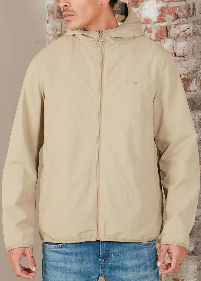 Barbour Jackets Barbour reversible kemble showerproof jacket - washed stone