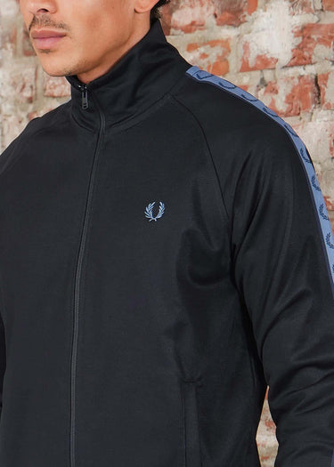 Fred Perry Vesten Contrast tape track jacket - navy ace blue tennis blue