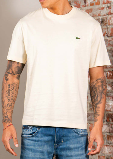 Lacoste T-shirts Cotton t-shirt - naturel clair
