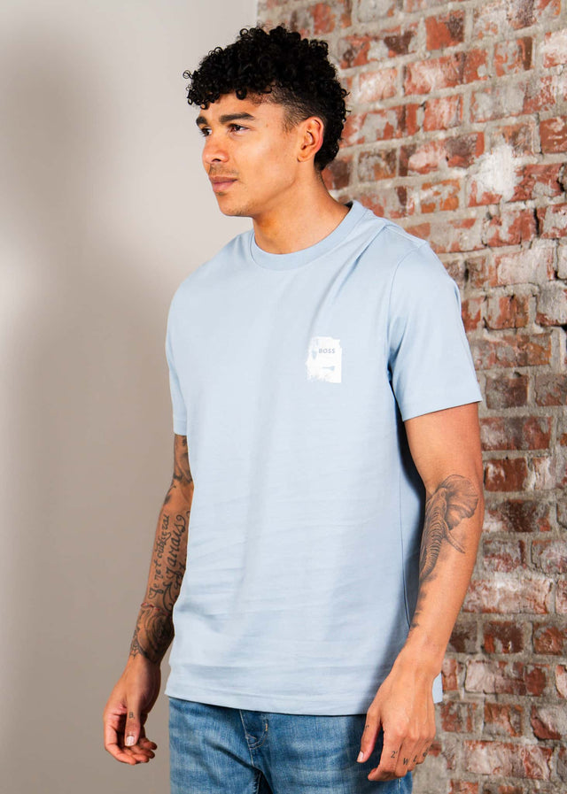 Hugo Boss T-shirts Te groove - light pastel blue