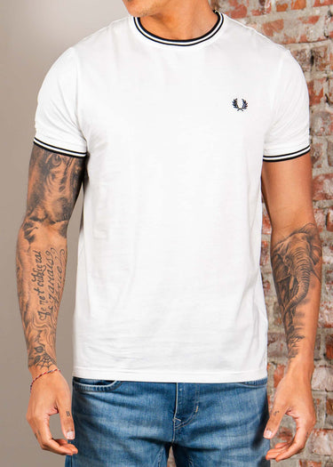 Fred Perry T-shirts Twin tipped t-shirt - white