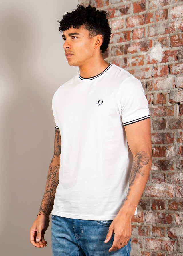 Fred Perry T-shirts Twin tipped t-shirt - white