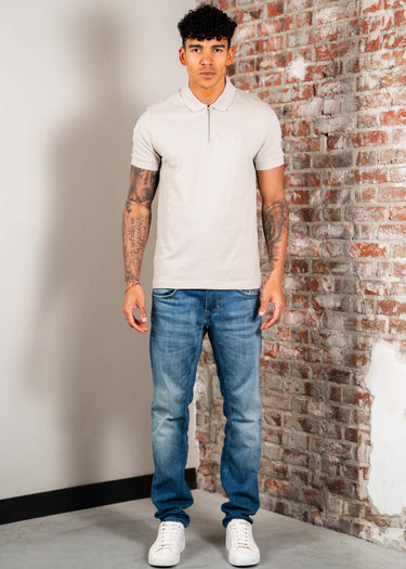 Hugo Boss Polo's Passerzip - open grey 070