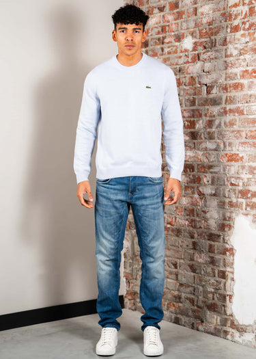 Lacoste Truien Regular fit crew neck sweater - phoenix blue