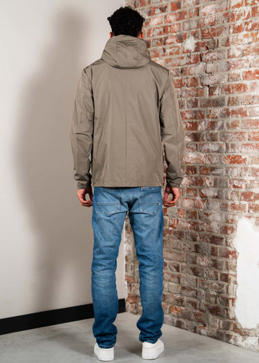 Lyle & Scott Jassen Lightweight hooded zip through jacket - khaki ash