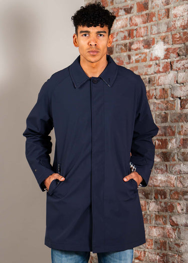 Aquascutum Jassen Softshell trench coat - navy