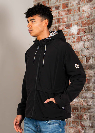 Aquascutum Jassen Shell sp hooded jacket - black